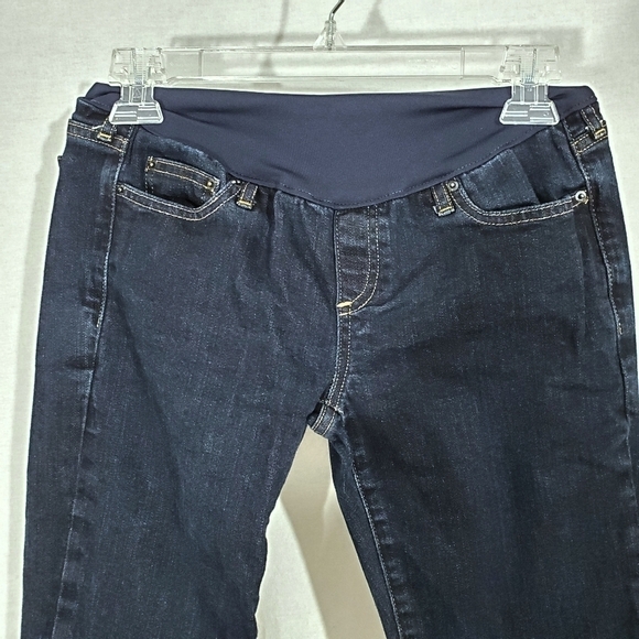 Gap Maternity Full Panel Long & Lean Bootcut Jeans - Picture 5 of 12